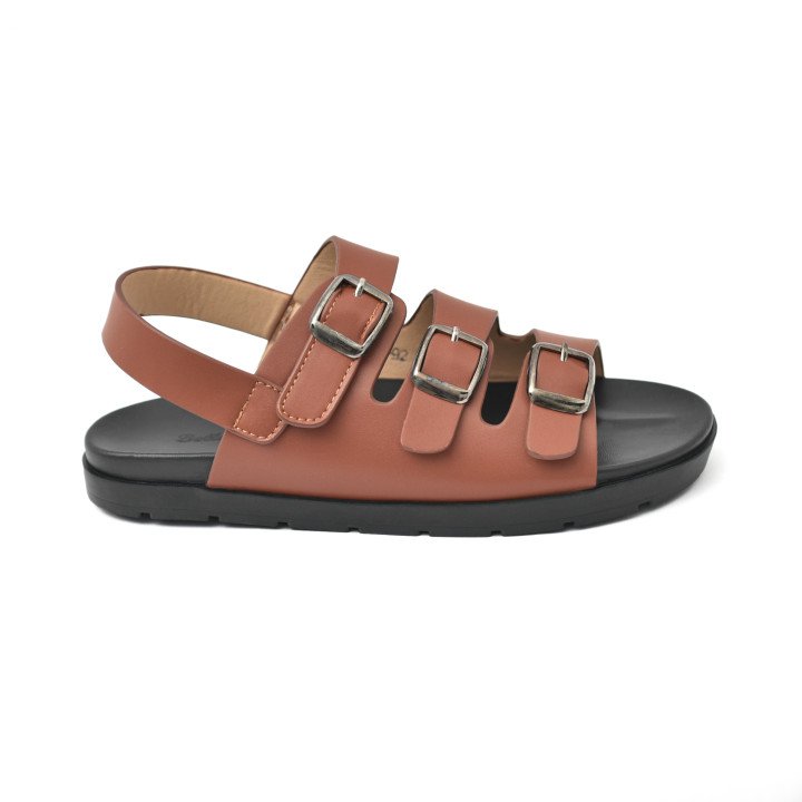Sandales Multi-Brides à Triple Boucle
