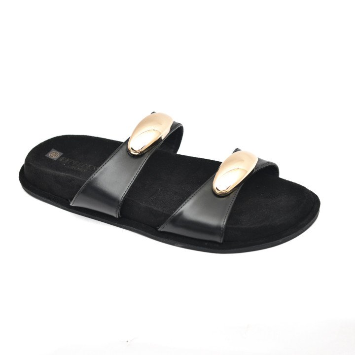 Mules Chic à Détails Métalliques