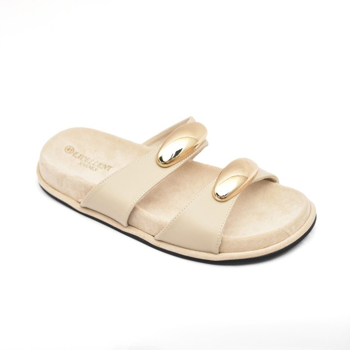 Mules Chic à Détails Métalliques