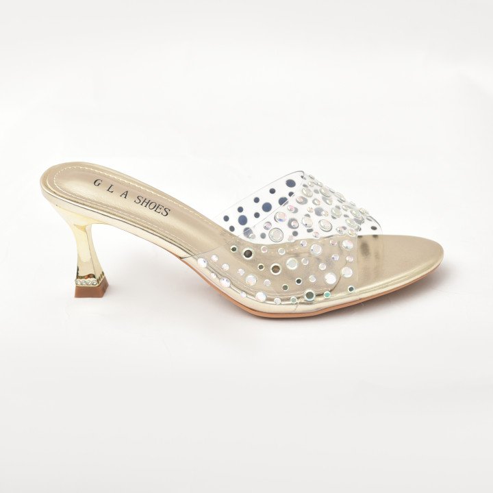 Mule glamour  à talon fin