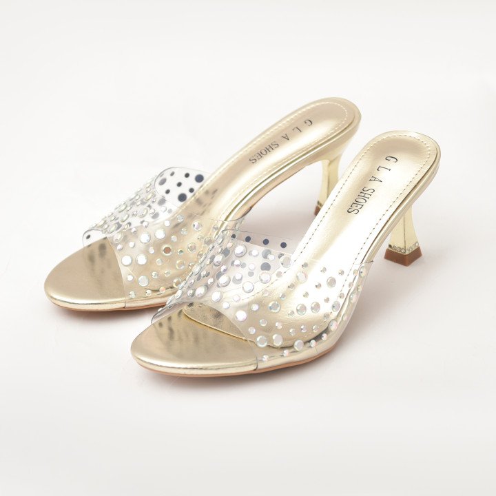 Mule glamour  à talon fin