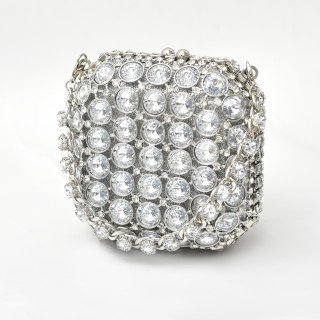 Pochette Bijoux Strass Élégante
