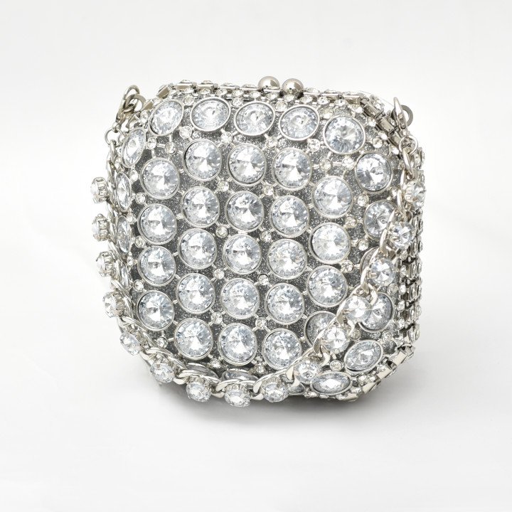 Pochette Bijoux Strass Élégante