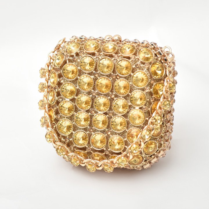 Pochette Bijoux Strass Élégante