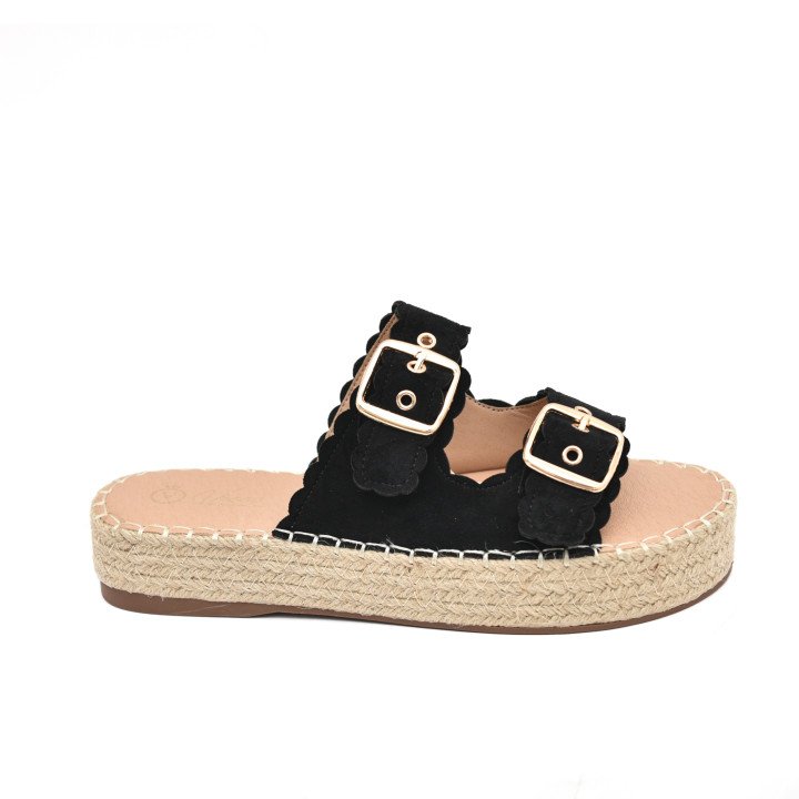 Espadrilles à Plateforme et Boucles