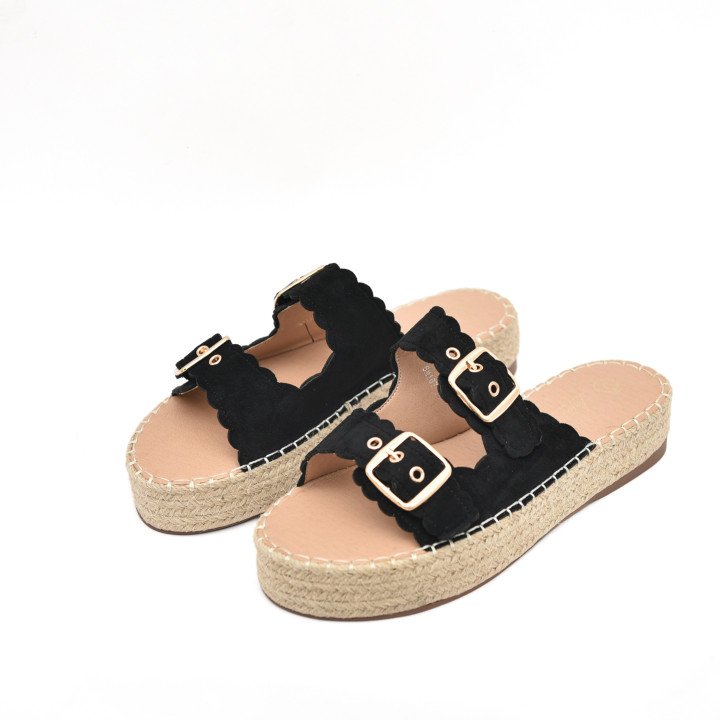 Espadrilles à Plateforme et Boucles