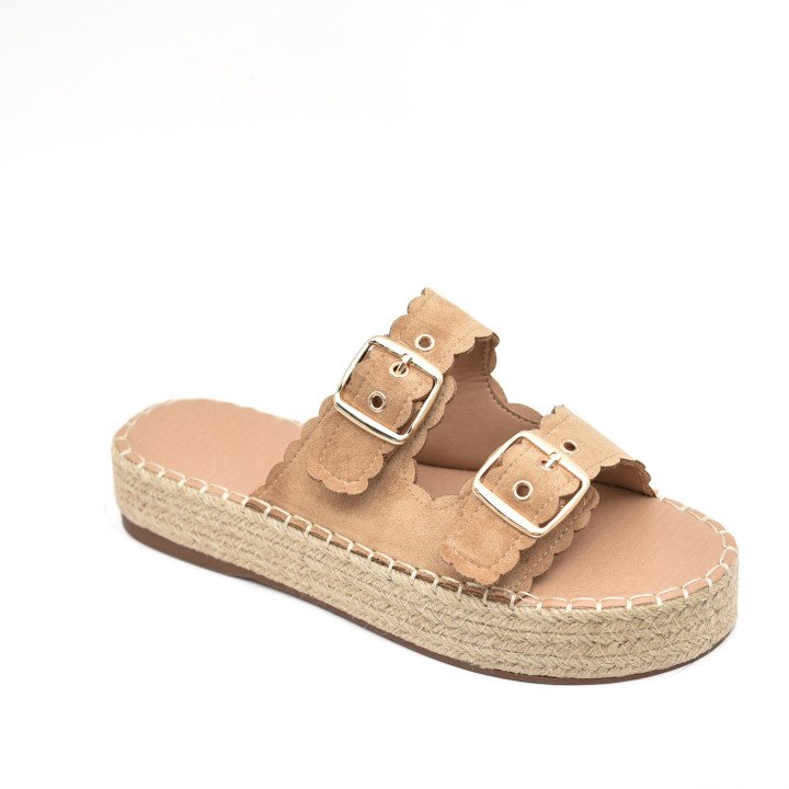 Espadrilles à Plateforme et Boucles