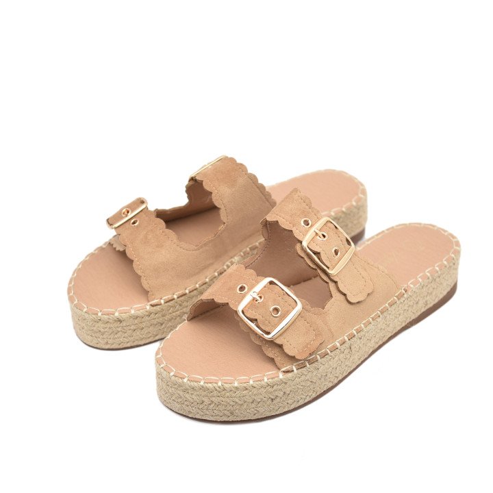 Espadrilles à Plateforme et Boucles