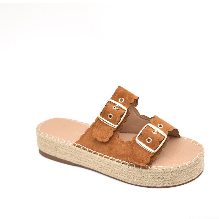 Espadrilles à Plateforme et Boucles