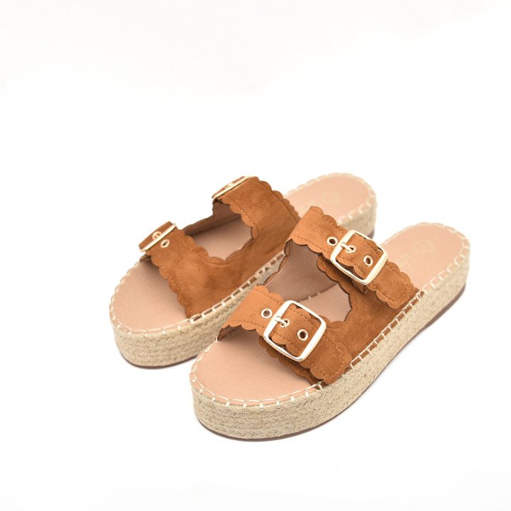 Espadrilles à Plateforme et Boucles