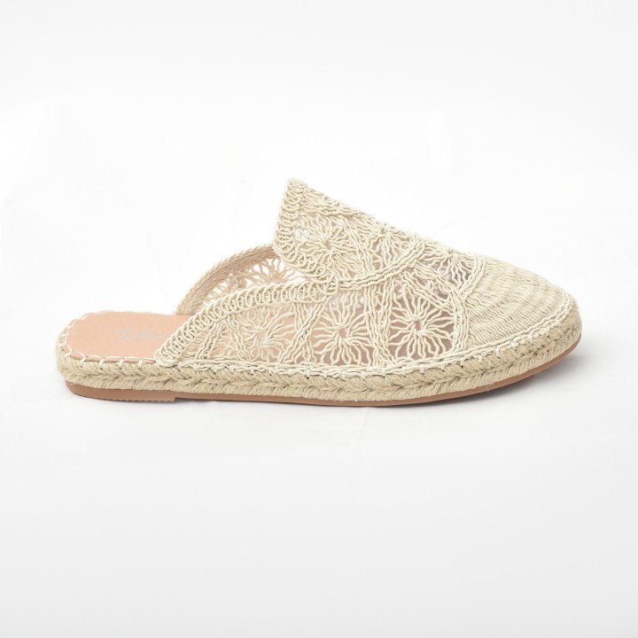 Mule Espadrille Dentelle