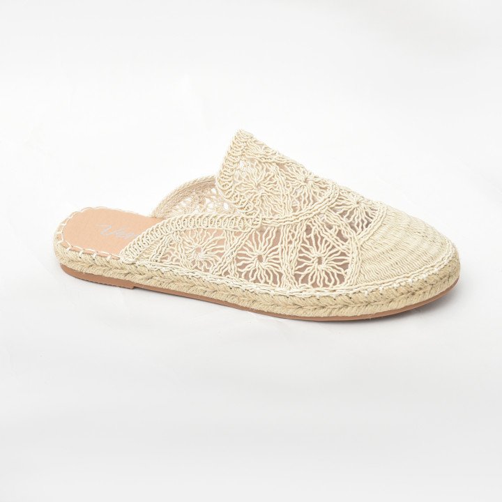 Mule Espadrille Dentelle