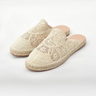 Mule Espadrille Dentelle