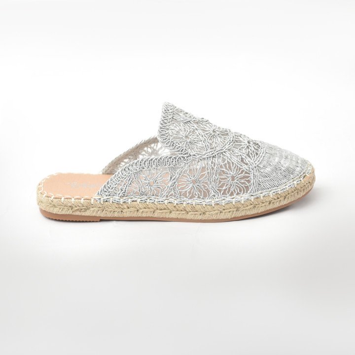 Mule Espadrille Dentelle