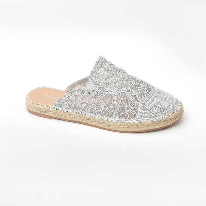 Mule Espadrille Dentelle