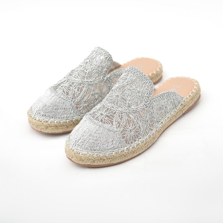 Mule Espadrille Dentelle