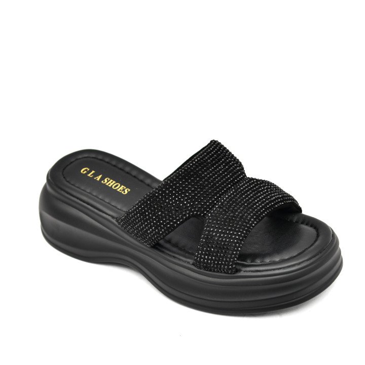 Mules Sport-Chic Strassées