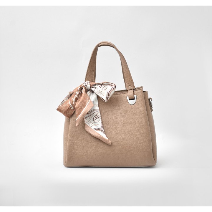 Sac à Main Chic avec Foulard Décoratif