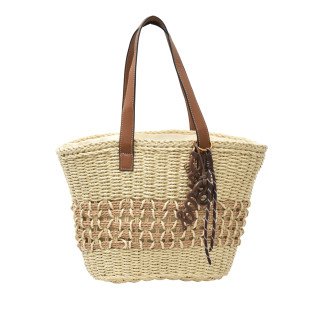 Sac Cabas Tressé Naturel