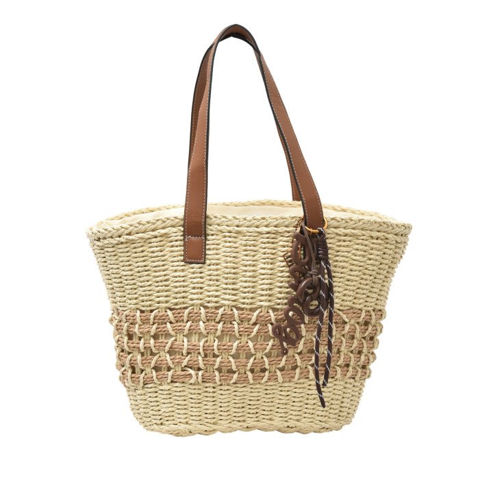 Sac Cabas Tressé Naturel