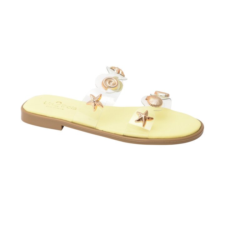 Mule Transparente Coquillage