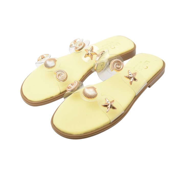Mule Transparente Coquillage