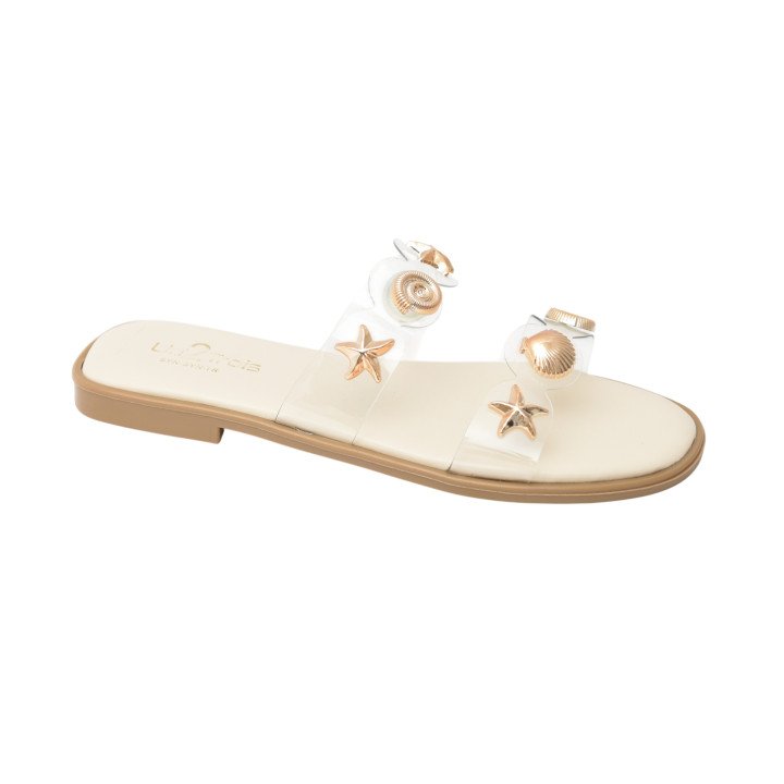 Mule Transparente Coquillage