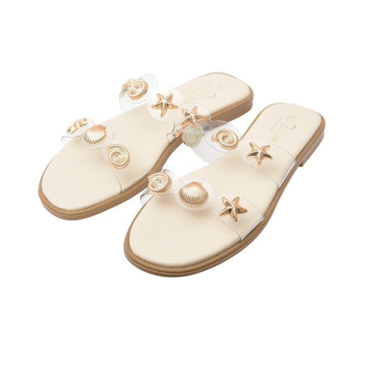 Mule Transparente Coquillage