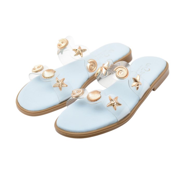 Mule Transparente Coquillage