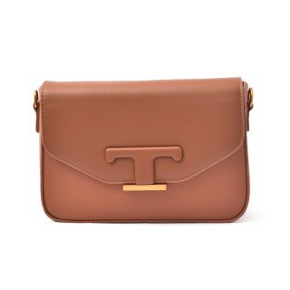 Sac bandoulière a Rabat en cuir lisse et grainé