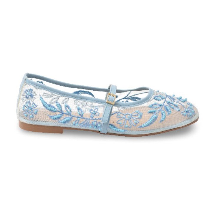 Ballerine en Dentelle Brodée