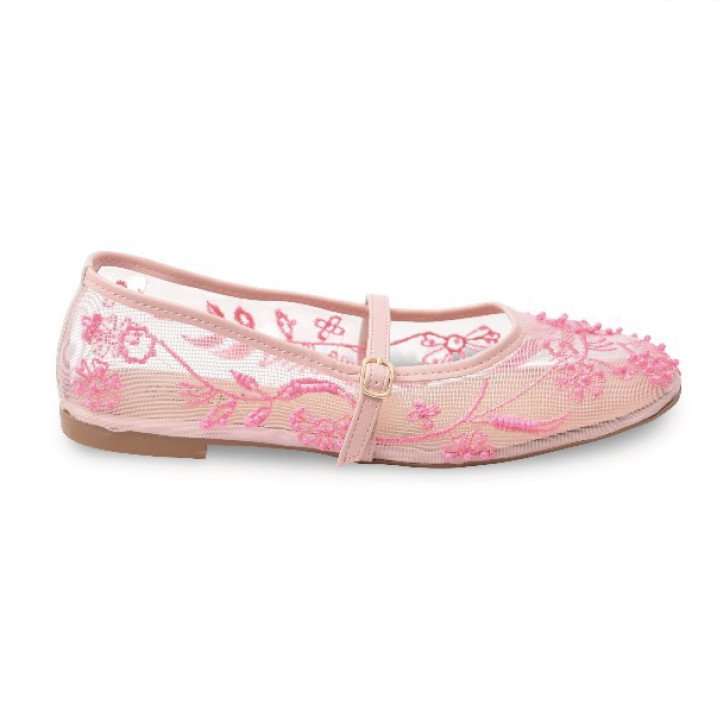 Ballerine en Dentelle Brodée