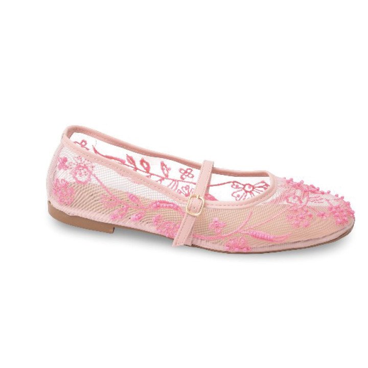 Ballerine en Dentelle Brodée