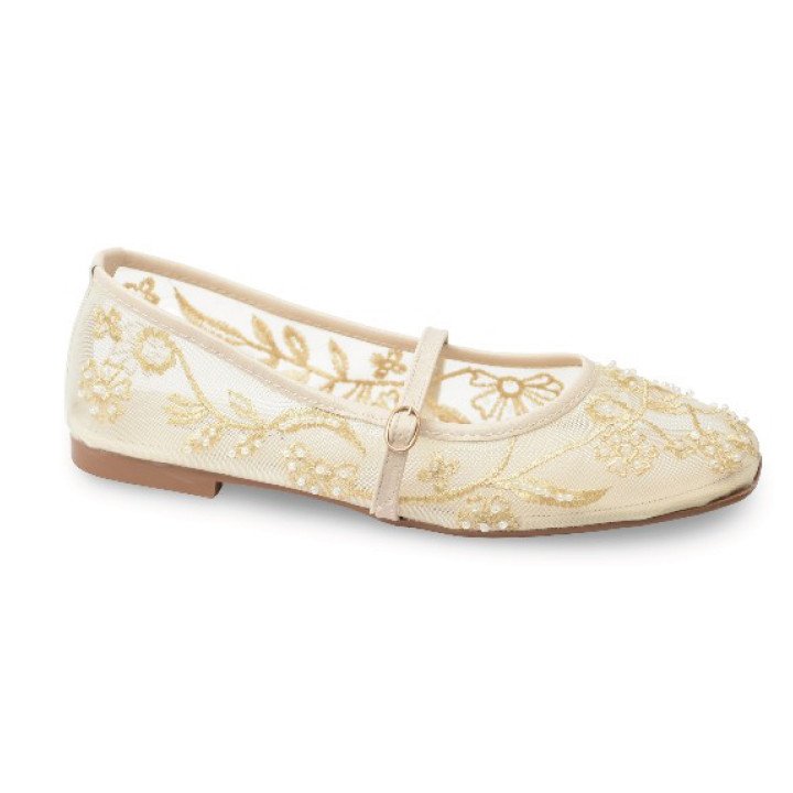 Ballerine en Dentelle Brodée