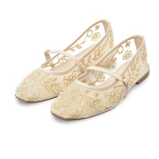 Ballerine en Dentelle Brodée