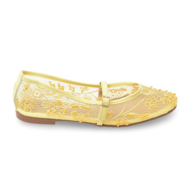 Ballerine en Dentelle Brodée