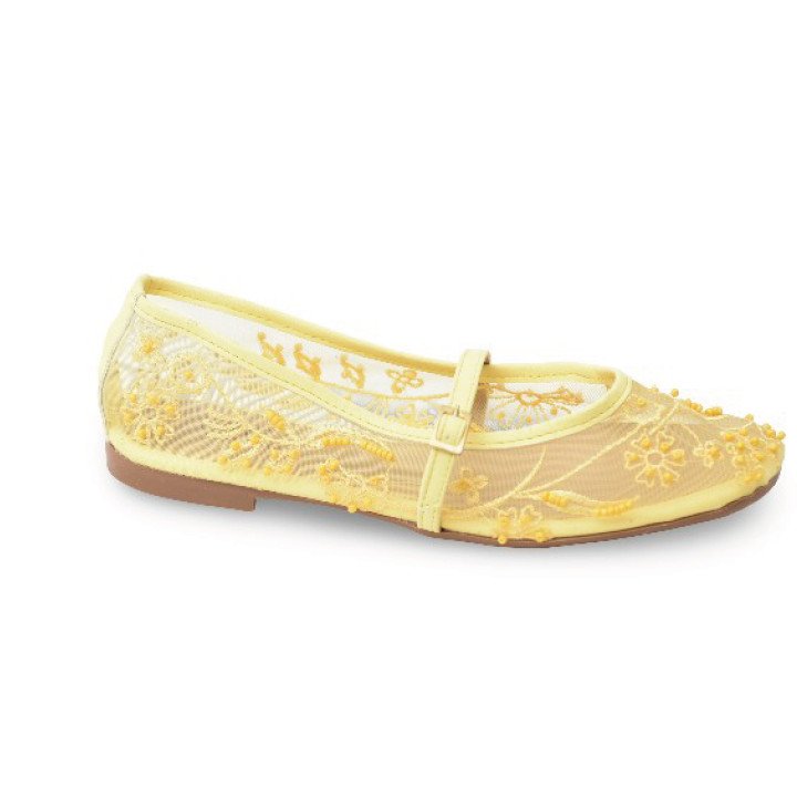 Ballerine en Dentelle Brodée