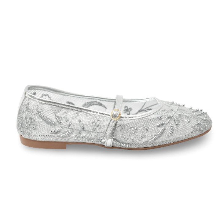Ballerine en Dentelle Brodée