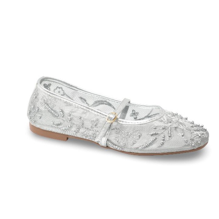 Ballerine en Dentelle Brodée