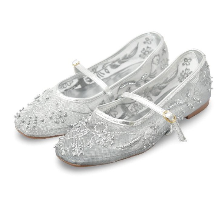 Ballerine en Dentelle Brodée