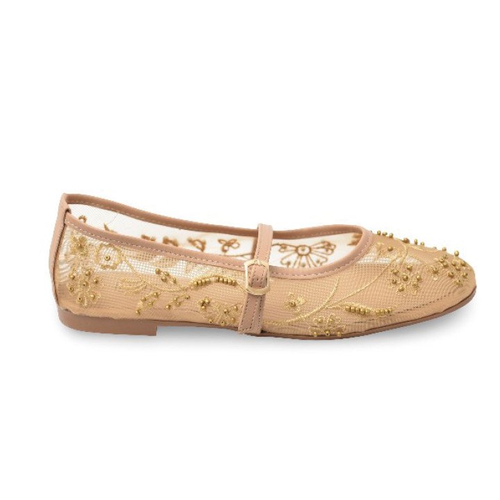 Ballerine en Dentelle Brodée